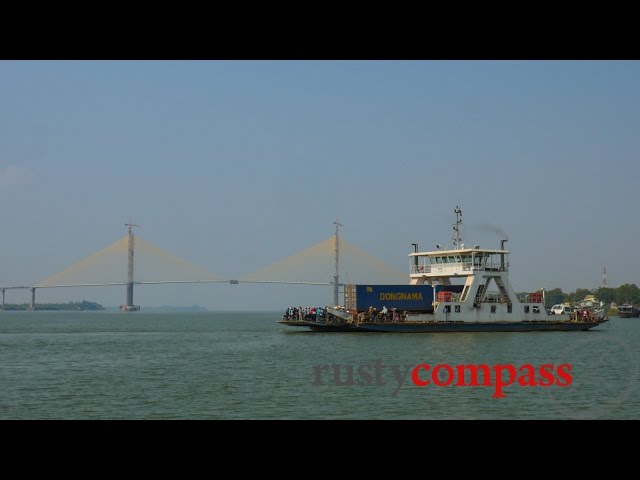 Last ride on the Mekong Ferry between Saigon and Phnom Penh