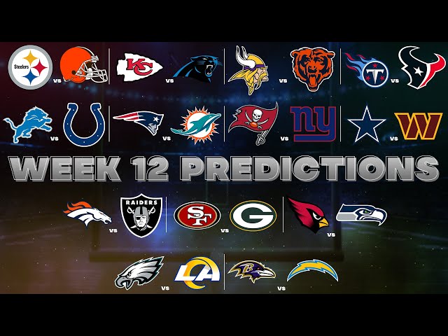 NFL Week 12 Predictions