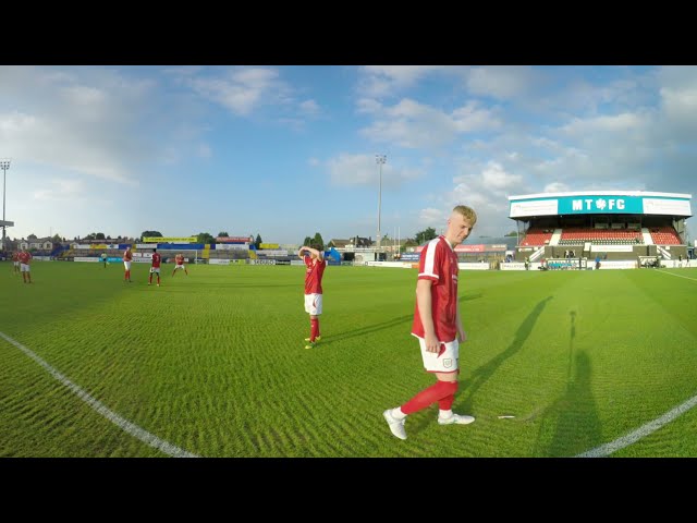 Live UHD 360 video of events with augmented content. Macclesfield town.