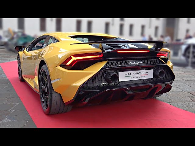 NEW Lamborghini Huracan Tecnica with Factory Sport Exhaust Sounds | Feat. Huracan STO Doing Donuts!