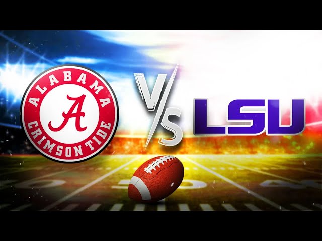 Alabama vs LSU | NCAAF College Football Week 11 Live Stream ESPN HD FULL GAME