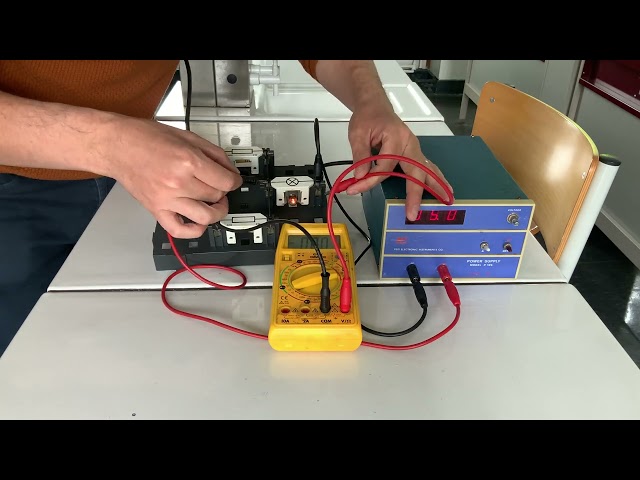 Utilisation du multimètre - courant continu - 4SA et 5TC