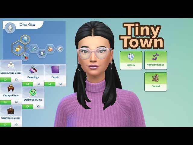 Opal Gem Moves In | Tiny Town Challenge | Sims 4 videos