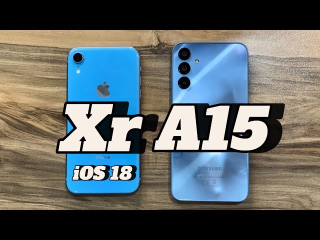 Samsung Galaxy A15 vs iPhone Xr (iOS 18)