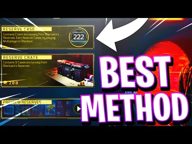 BEST METHOD on HOW TO GET RESERVE CRATES FAST on COD BO4...... ( FAST WAY to GET SUPPLY DROPS )