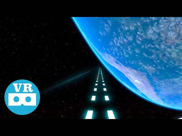 VR Roller Coaster in Space #1 | VR Video | VR 360° | Unity