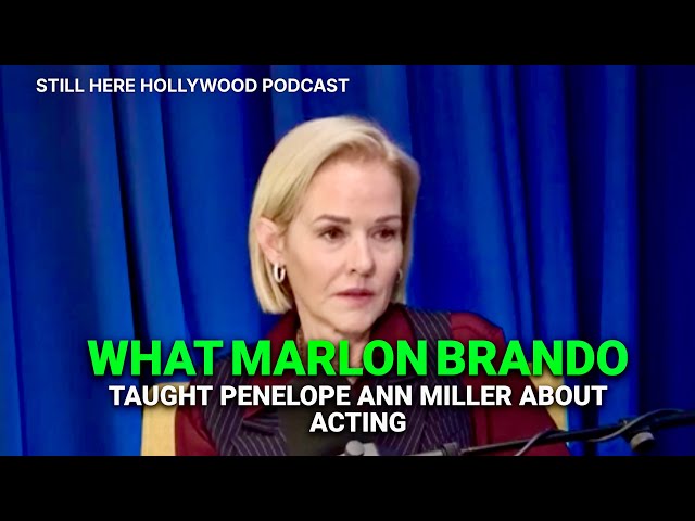 Penelope Ann Miller on Marlon Brando's acting tips and his food fight in a fancy restaurant.