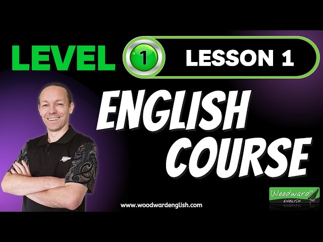 Learn English 🟢 Level 1 Lesson 1 🟢 Woodward English Course for Beginners