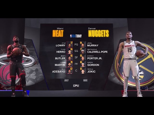 NBA 2k23 Final Game 1 | Miami Heat vs Denver Nuggets