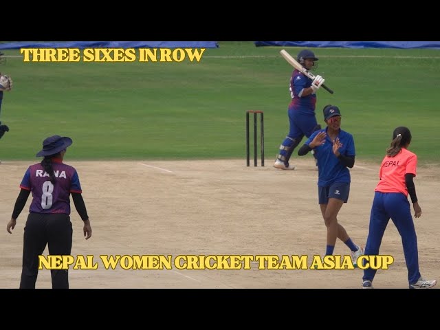 Nepal Women Cricket Team Training for Asia Cup in Srilanka | Kabita Joshi back to back three sixes