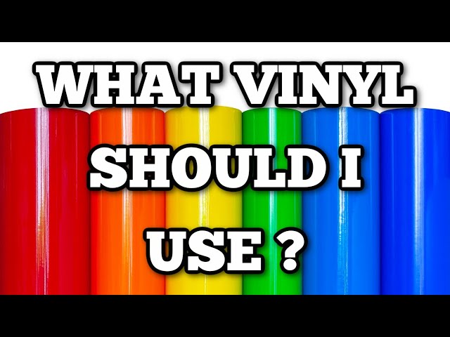 Which vinyl should I use? All about HTV - Different types explained - beginner Cricut