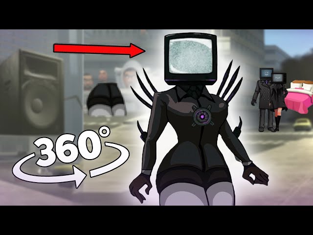 TV Woman Finding Challenge 360º VR Video|Skibidi Toilet 49