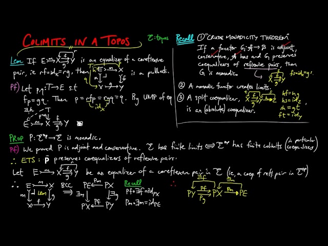 Colimits in a Topos