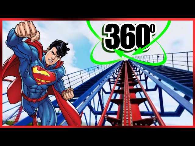 360 Video of Superman VR Roller Coaster Ride virtual reality 360  videos de realidad virtual vr 360