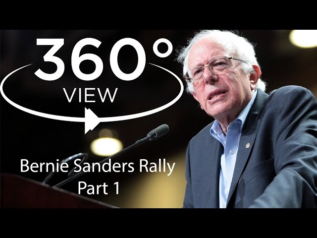 4K 360 Video of Bernie Sanders Rally in Irvine, California (Part 1)