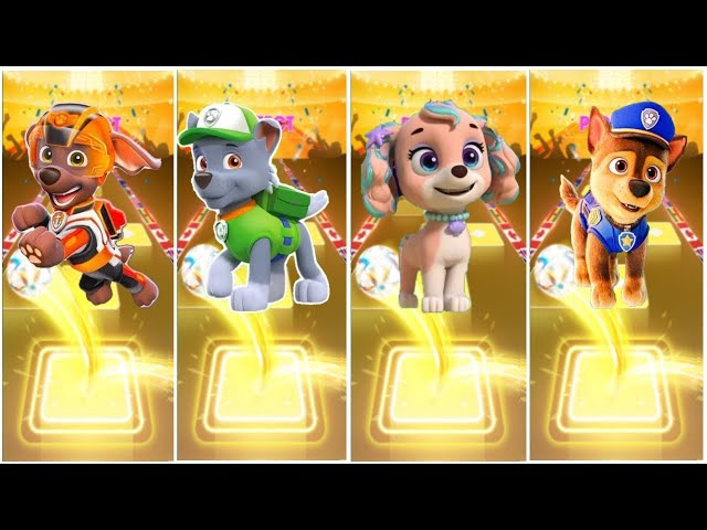 PAW Patrol : The Mighty Movie Marshall 😸 Coral 😸 Skye 😸 Chase ☄️ Tiles Hop EDM Rush!