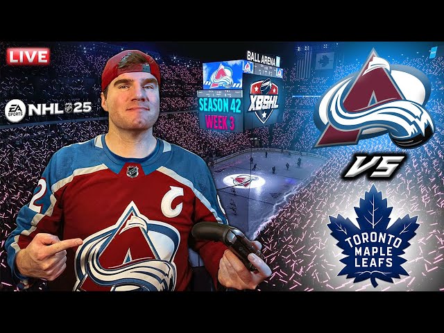 🔴LIVE NHL 25 | XBSHL Colorado Avalanche vs Toronto Maple Leafs