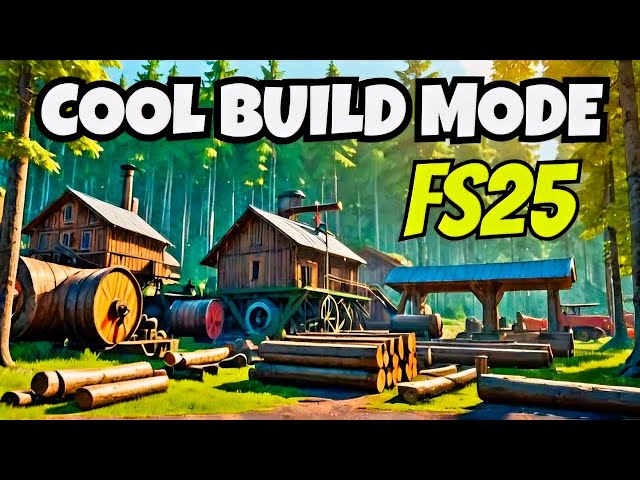 Farming Simulator 25 - PS5 Build Mode Tour - Cool Sawmill Playground!