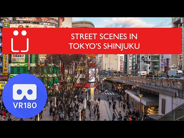 VR 180 (3D): Street Scenes in Tokyo's Shinjuku