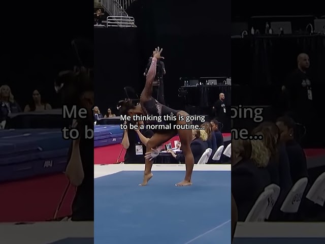 Most impressive feat in sports history?😳 #gymnastics #simonebiles #tumbling