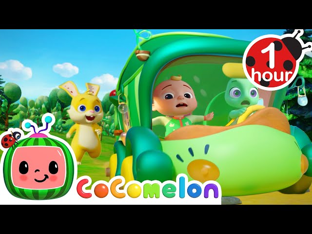 Wheels on the Bus (Animals) | CoComelon JJ's Animal Time | Animal Songs for Kids