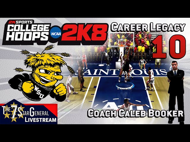 Caleb Booker Career Legacy | College Basketball 2K8 | Livestream 10