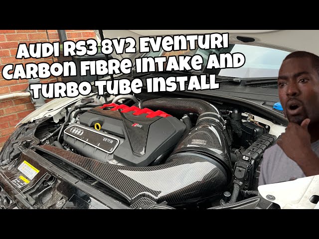 Audi RS3 8V2 Eventuri Carbon Intake and Turbo tube installation