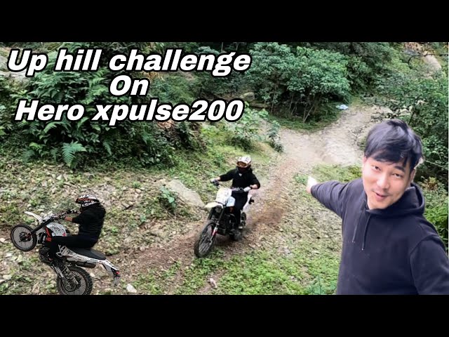 Very dangerous up hill done on hero xpulse 200 || modifications