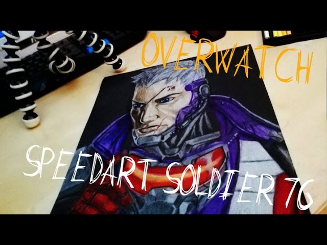 How to draw |SpeedArt - Soldier 76 | Overwatch |