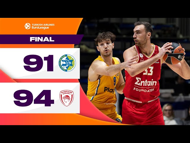 Clutch PERFORMANCE Shines | Maccabi - Olympiacos | BASKETBALL HIGHLIGHTS R10 2024-25