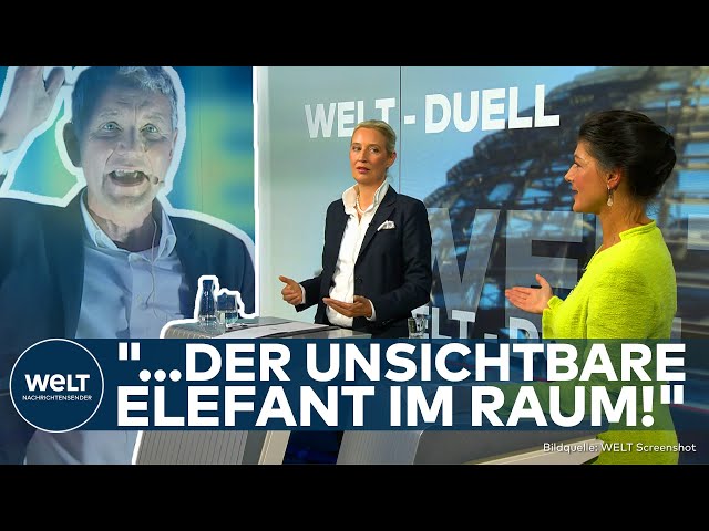 TV DUEL: Wagenknecht vs. Weidel! Cuddling, controversies – no coalition? Dispute about Höcke!