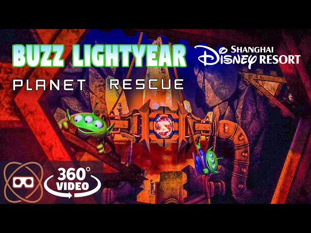 [5K 360] Shanghai Disneyland Buzz Lightyear Ride - Best Buzz Ride - Full 360 POV