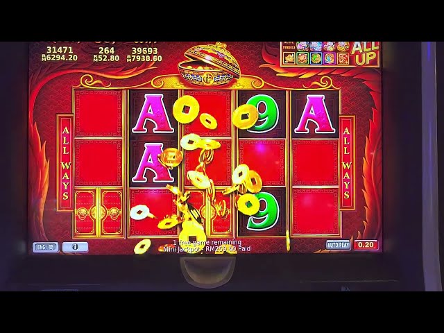 Slot Machine, when Rm52.8 per bet hit free game!  老虎机,高额 Rm52.8 per bet下注看下战绩如何