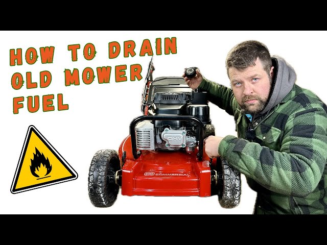 How to Drain Old Lawnmower Fuel in Under 2 Minutes