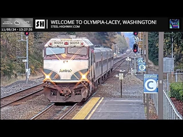 Olympia-Lacey Centennial Station Live Railcam - Olympia-Lacey, Washington #steelhighway