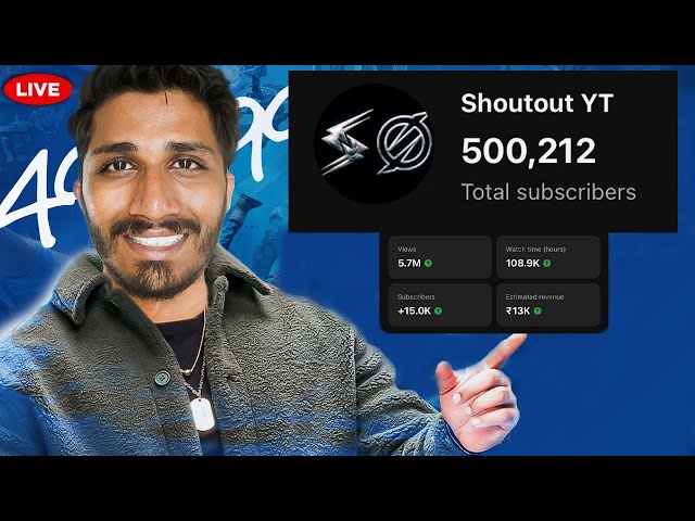 Finally reached 500k🤩 SOLO VS SQUAD FULL RUSH | BGMI 3.3 LIVE🔥@ShoutoutYT #bgmi #shorts  #shortsfeed