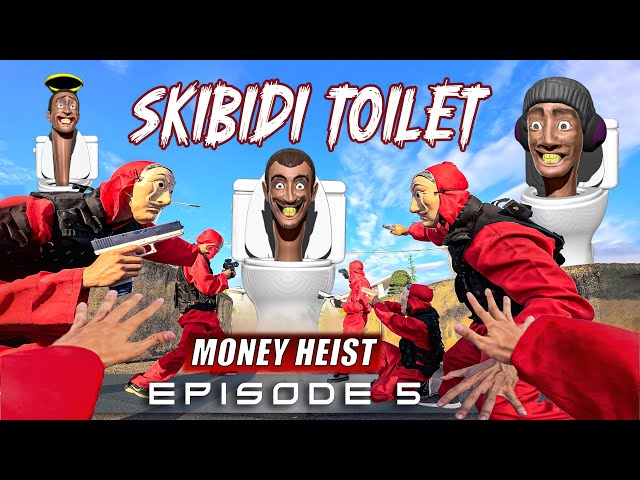 PARKOUR Money Heist vs SKIBIDI TOILET and CAMERAMAN in real life 5.0 ( Parkour Pov Live Action )