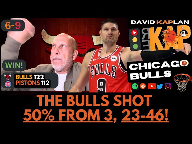 REKAP: 🏀 Chicago Bulls 122-112 win over Detroit Pistons. The Bulls shot 50% from 3, 23-46!