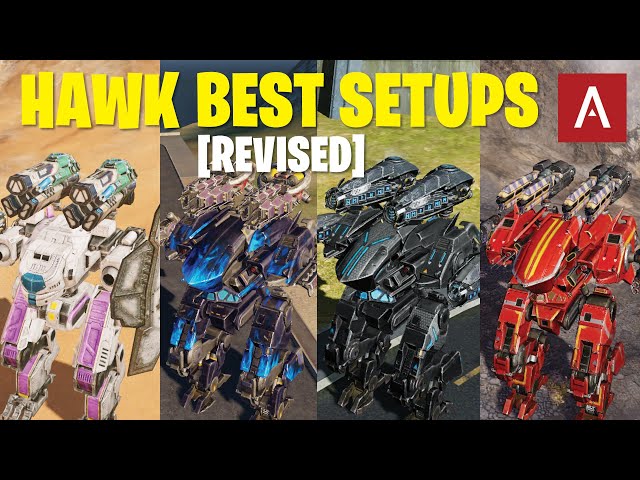 War Robots: HAWK Best Setups (updated) with Gameplay Highlights WR