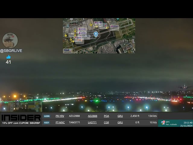 SBGR LIVE 4K - Aeroporto Internacional de Guarulhos AO VIVO - GRU Airport