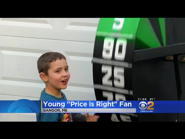 7-Year-Old Maine Boy Has His Own 'Price Is Right' Setup In Backyard