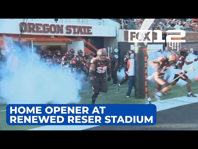 Beavers return to revamped home stadium for 55-7 win over UC Davis