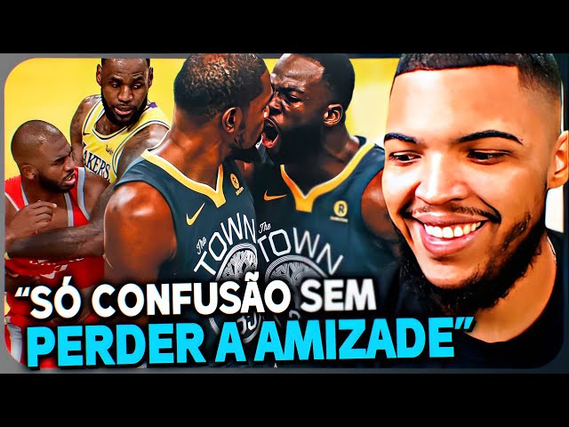 ESTRELAS da NBA em MOMENTOS de RAIVA | React Jota Jogadas