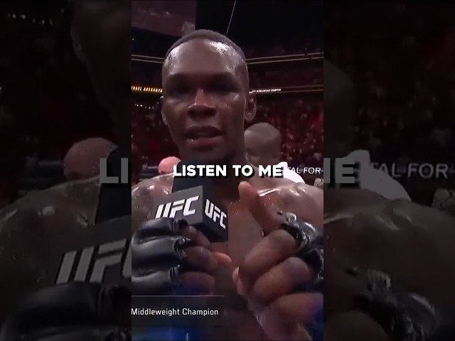 GREATEST POST-FIGHT SPEECH | Israel Adesanya #israeladesanya #shorts #joerogan #motivation #mma