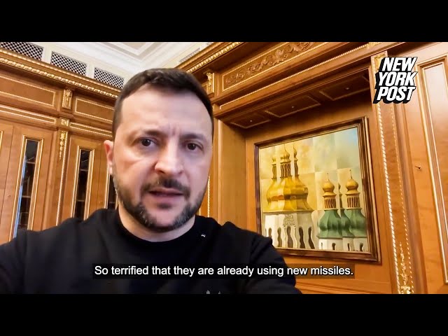 Zelensky responds to Russian forces launching intercontinental ballistic missiles at Ukraine