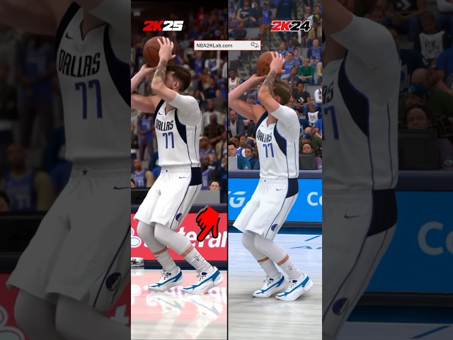 NBA 2K25 New Jumpshot Comparison: Jumper Update Luka Doncic #nba2k25 #2k25 #2k