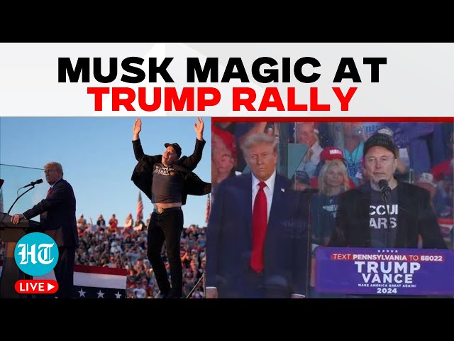 Donald Trump LIVE | Elon Musk’s Grand Entry At Trump Rally In Butler | Musk Trump Interview | US