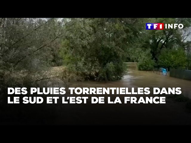 Le sud et l'est de la France balayés par des pluies torrentielles