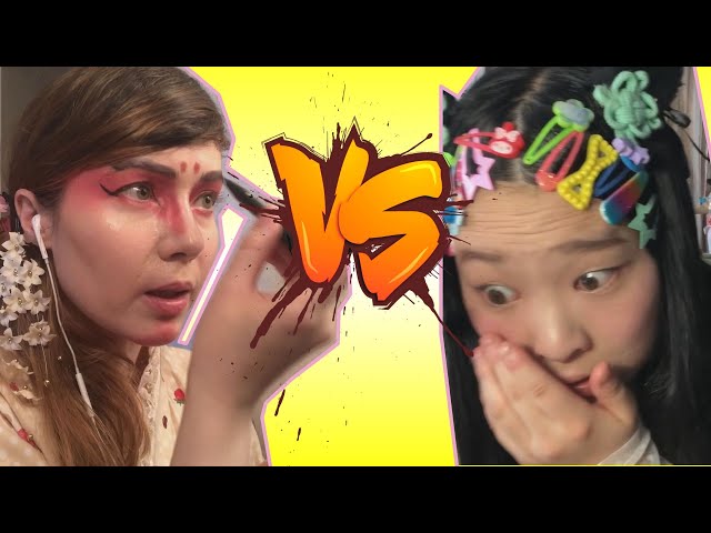 Japanese Girl VS Foreigner: 10mins Makeup Challenge