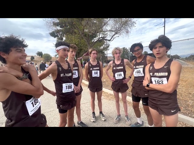 St. Francis of La Cañada Flintridge boys XC team -- 2022 Mission League Team Champions!